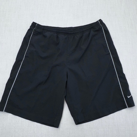 Nike Other - Nike Black Vintage Y2K Running Shorts Mens XL Reflective Embroidered Swoosh
